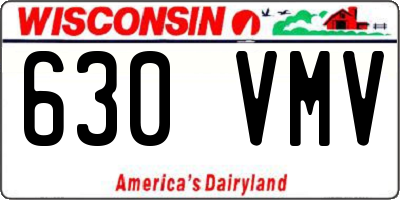 WI license plate 630VMV