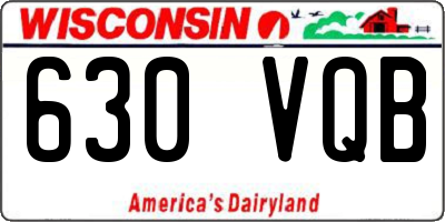 WI license plate 630VQB