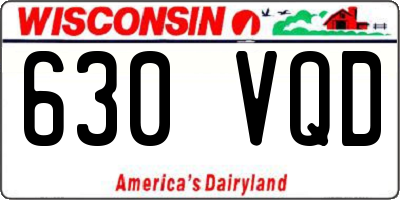 WI license plate 630VQD