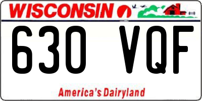 WI license plate 630VQF
