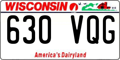 WI license plate 630VQG