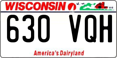 WI license plate 630VQH