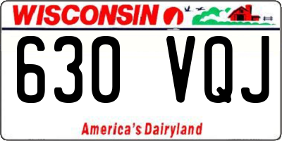 WI license plate 630VQJ