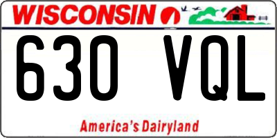 WI license plate 630VQL