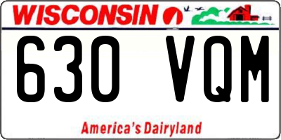 WI license plate 630VQM