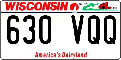 WI license plate 630VQQ
