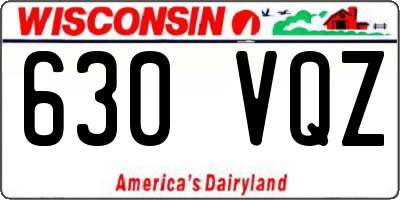WI license plate 630VQZ