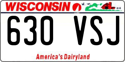 WI license plate 630VSJ