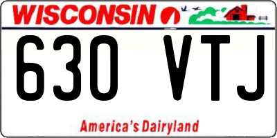 WI license plate 630VTJ