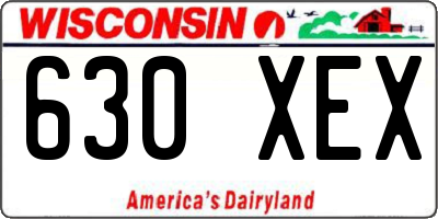 WI license plate 630XEX