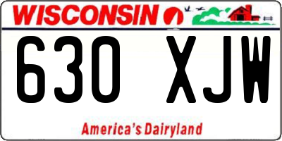 WI license plate 630XJW