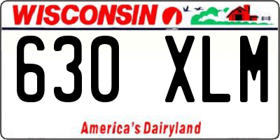 WI license plate 630XLM