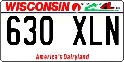 WI license plate 630XLN