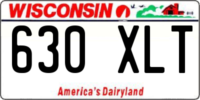 WI license plate 630XLT