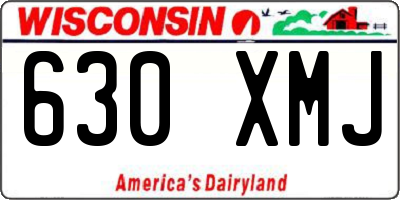 WI license plate 630XMJ