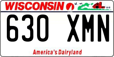 WI license plate 630XMN
