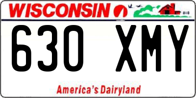 WI license plate 630XMY