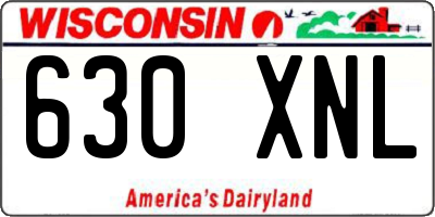 WI license plate 630XNL