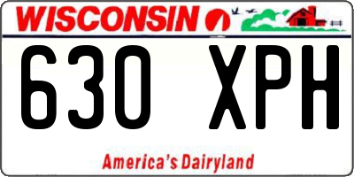 WI license plate 630XPH