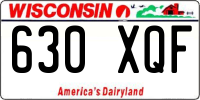 WI license plate 630XQF