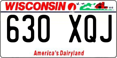 WI license plate 630XQJ