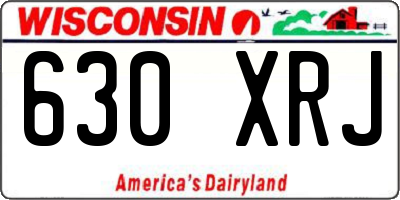 WI license plate 630XRJ