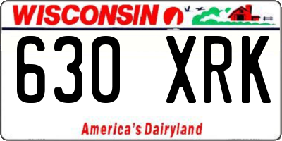 WI license plate 630XRK