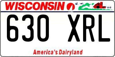WI license plate 630XRL