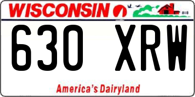 WI license plate 630XRW