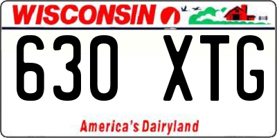 WI license plate 630XTG