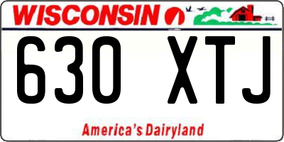 WI license plate 630XTJ