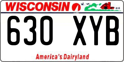 WI license plate 630XYB