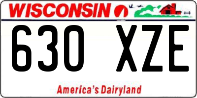 WI license plate 630XZE