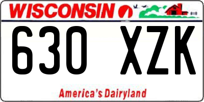 WI license plate 630XZK
