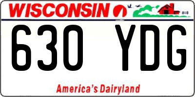 WI license plate 630YDG