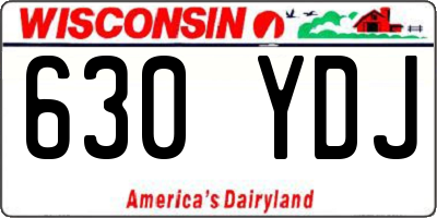 WI license plate 630YDJ