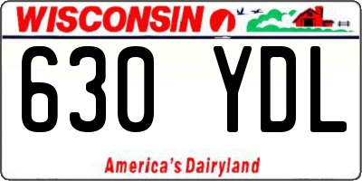 WI license plate 630YDL