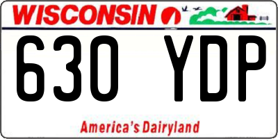 WI license plate 630YDP