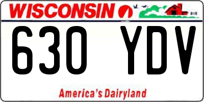 WI license plate 630YDV