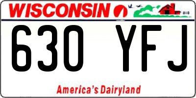 WI license plate 630YFJ