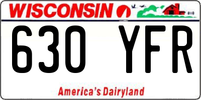 WI license plate 630YFR