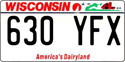 WI license plate 630YFX