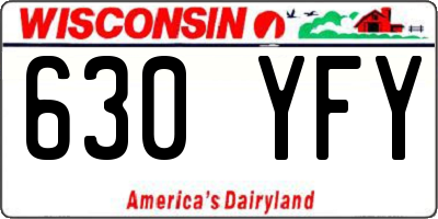 WI license plate 630YFY