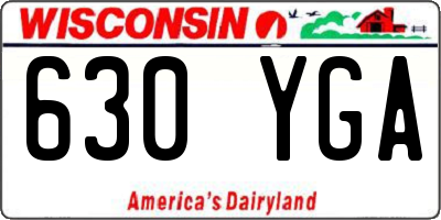 WI license plate 630YGA