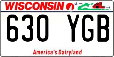 WI license plate 630YGB
