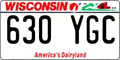 WI license plate 630YGC