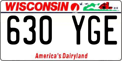 WI license plate 630YGE