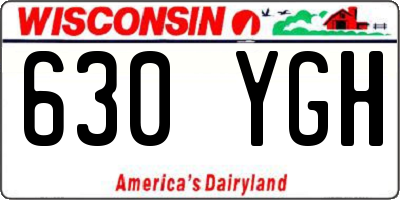 WI license plate 630YGH