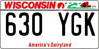 WI license plate 630YGK