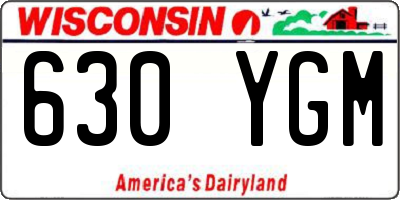 WI license plate 630YGM
